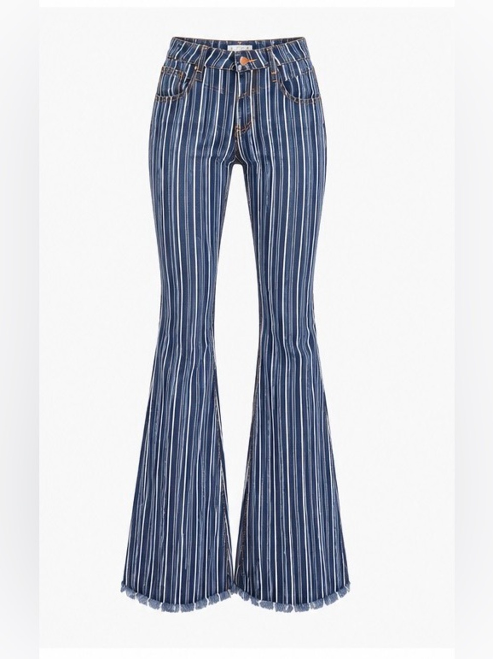 Litz By Uniq Striped Flare Jeans